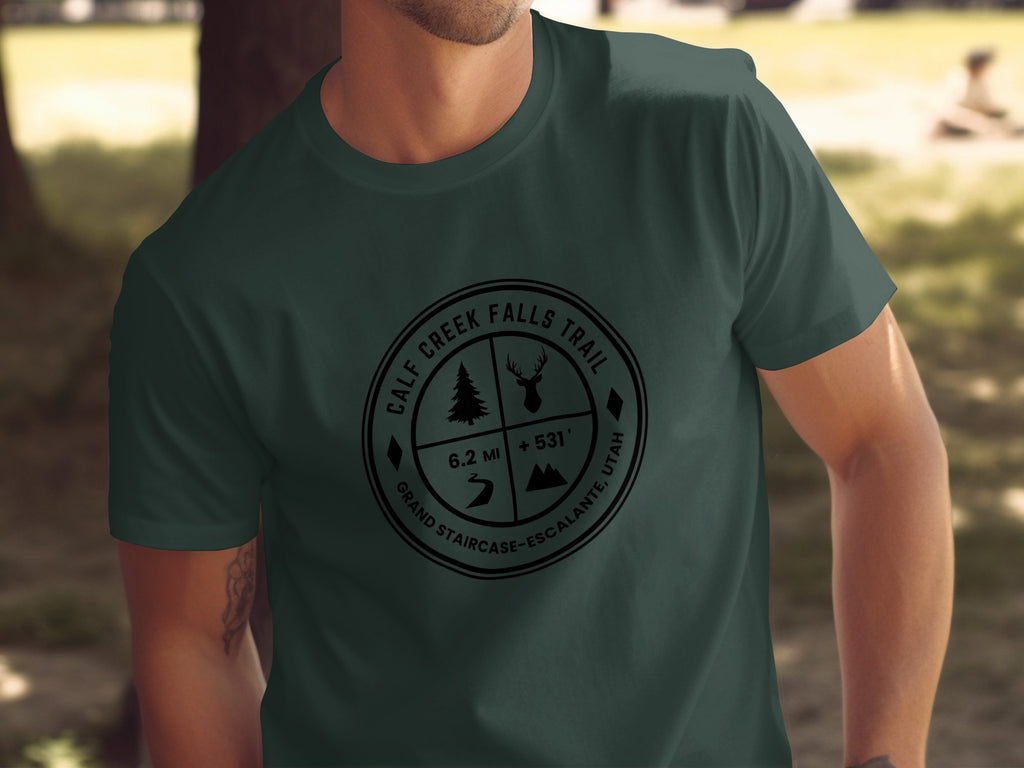 Calf Creek Falls Trail Graphic T-shirt for Outdoor Enthusiasts