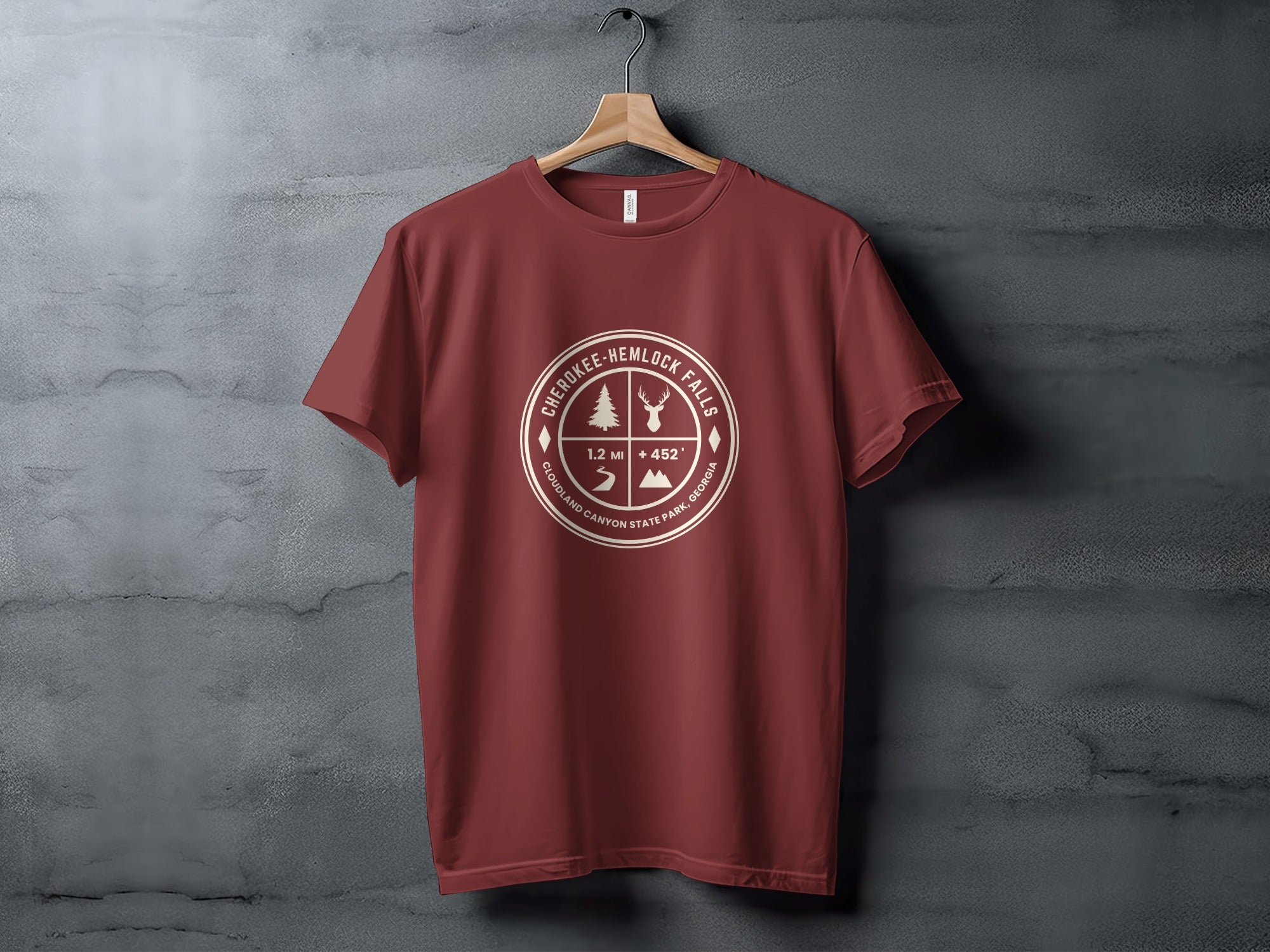 Cherokee Hemlock Falls Cloudland Canyon State Park T-shirt