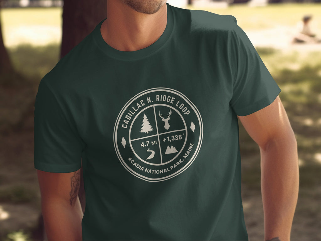 Cadillac N. Ridge Loop Acadia National Park t-shirt