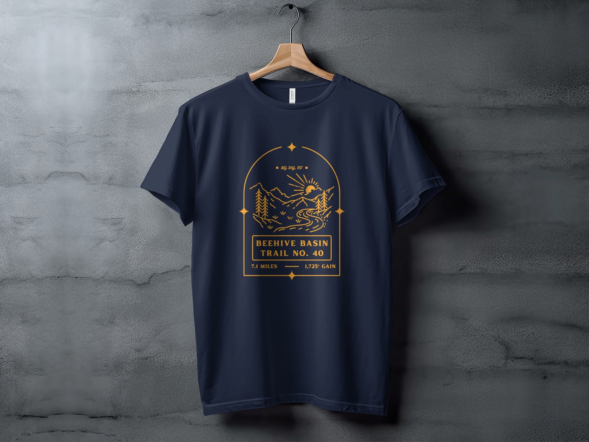 Beehive Basin Trail No 40 Hiking T-shirt for Adventure