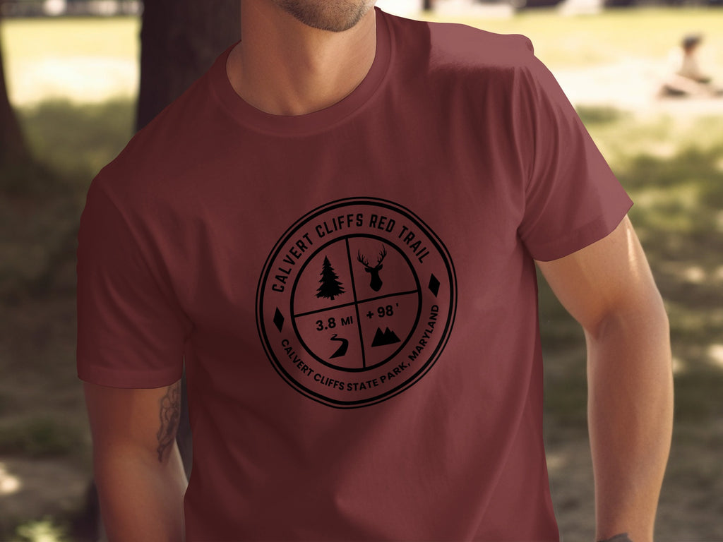 Calvert Cliffs Red Trail Hiking Adventure Shirt