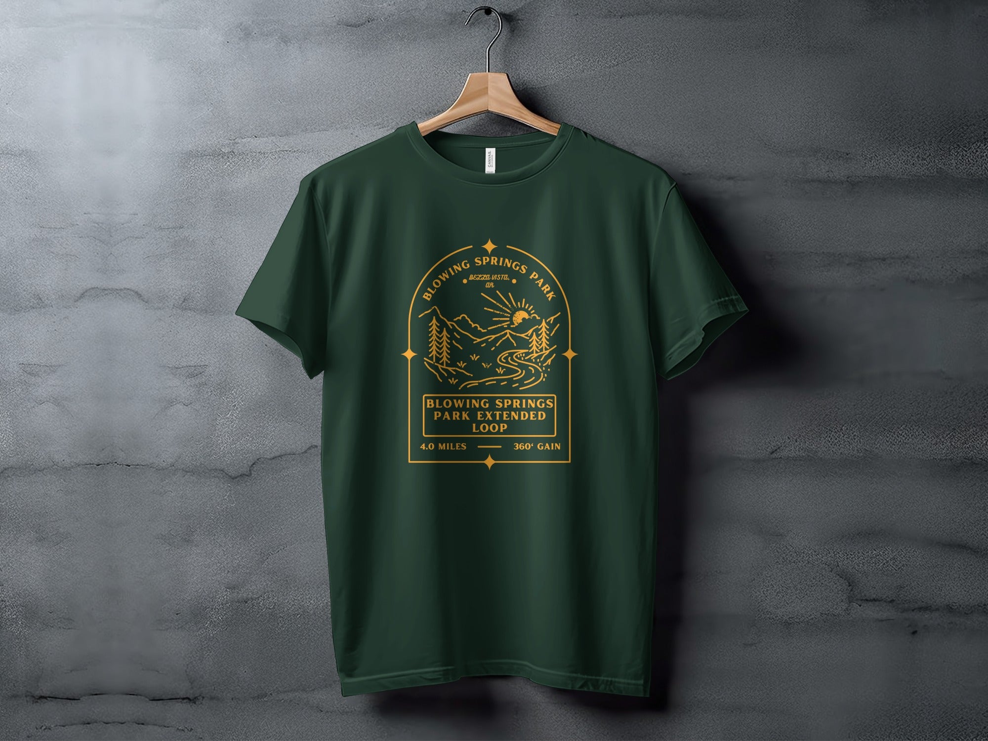 Blowing Springs Park Extended Loop Adventure T-shirt