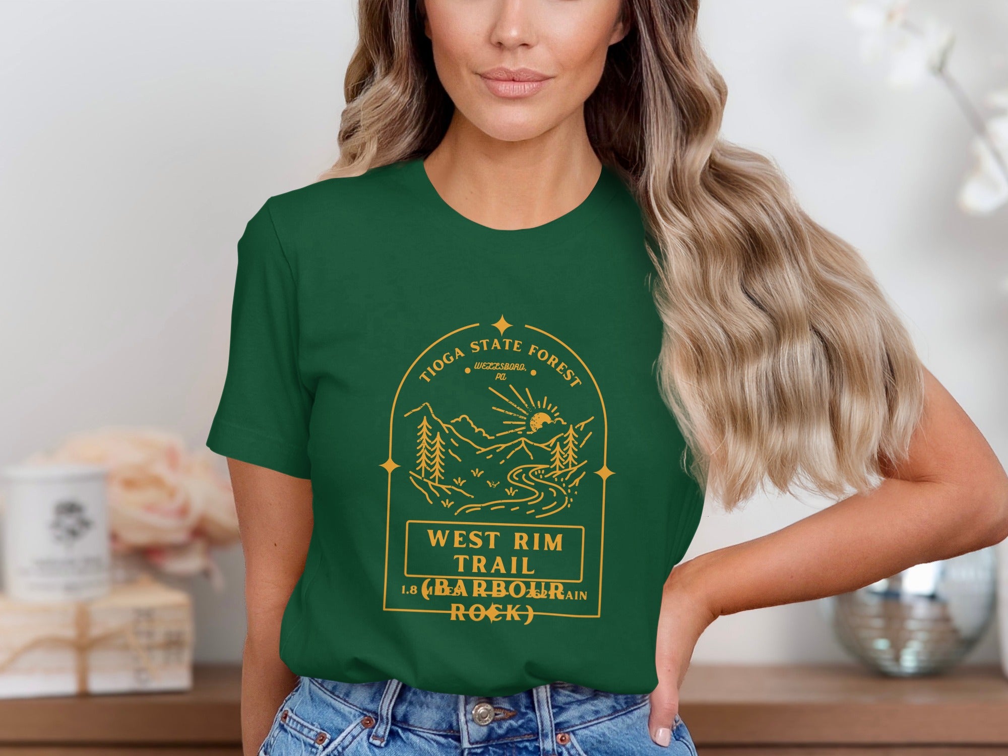 Toccoa State Forest West Rim Trail Harbours Rock Shirt
