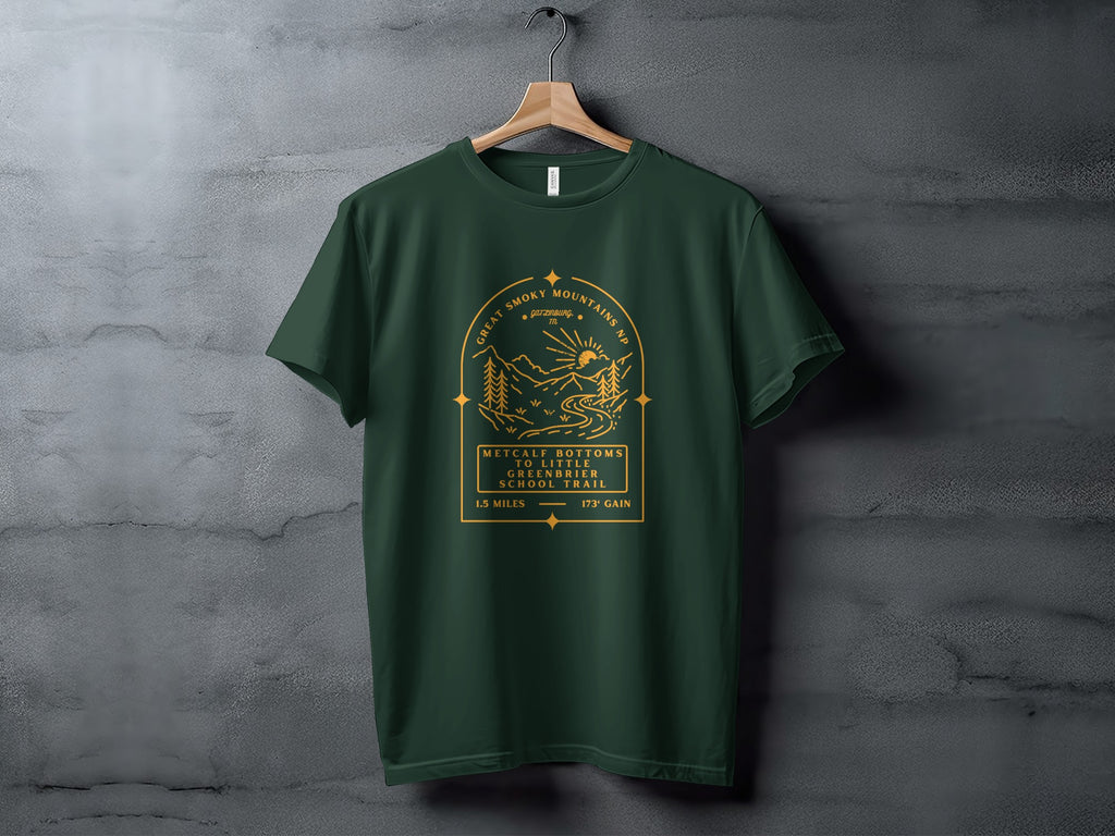Great Smoky Mountains Metcalf Bottoms Trail T-shirt