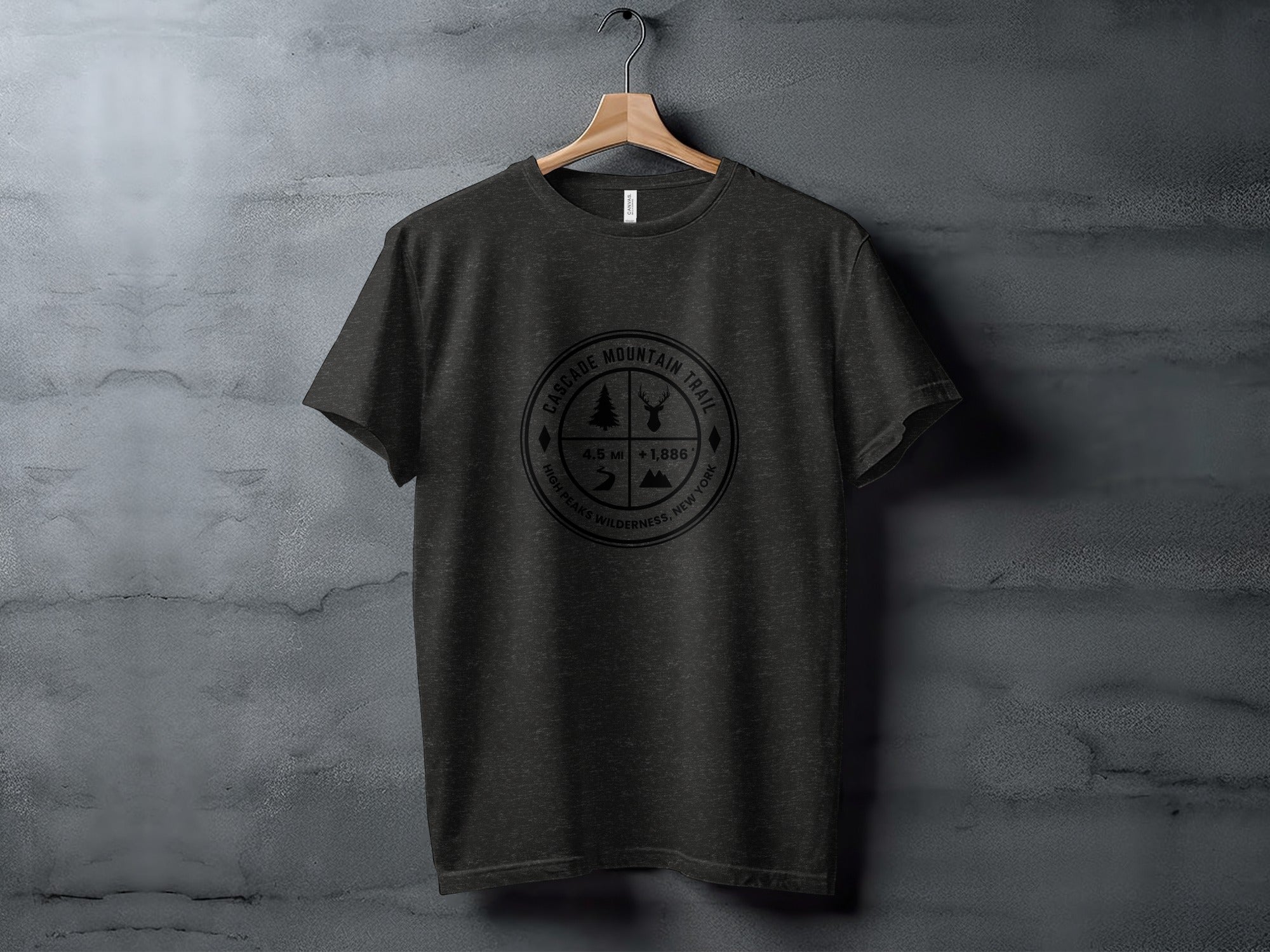 Cascade Mountain Trail Adventure Graphic T-Shirt