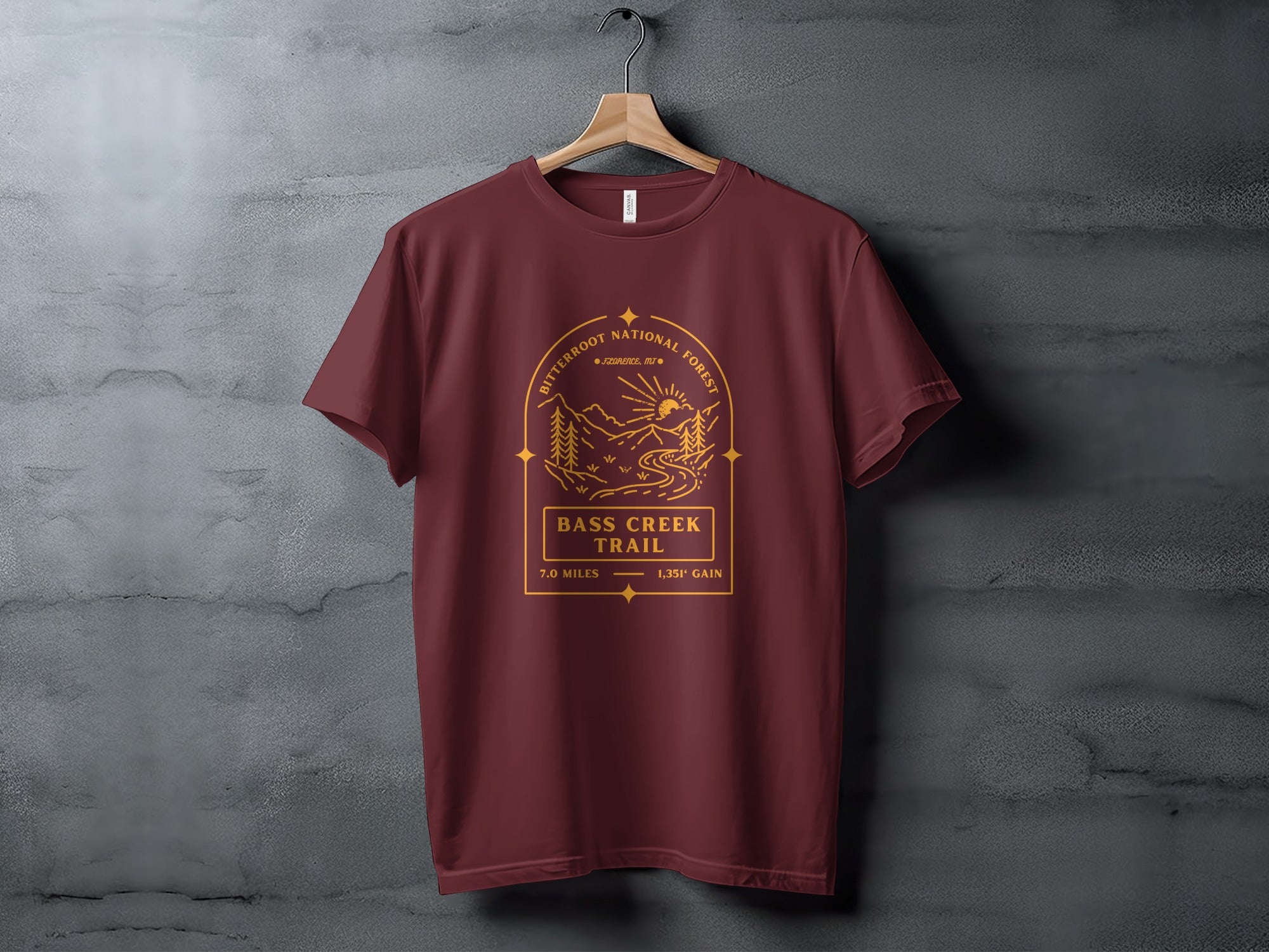 Bass Creek Trail Graphic Adventure T-Shirt
