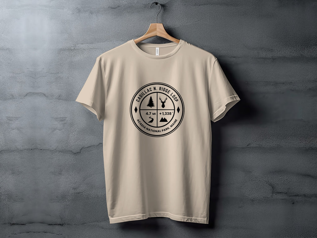 Cadillac N. Ridge Loop Acadia National Park Maine T-Shirt
